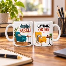 Ulu Pazarlama Ortak Masa 2'li Porselen Kupa Seti - Model 757
