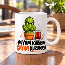 Ulu Pazarlama Huyum Kurusun Tasarımlı Porselen Kupa - Model 723