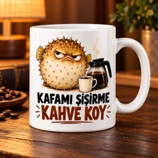 Ulu Pazarlama Kafa Şişirme Tasarımlı Porselen Kupa - Model 729