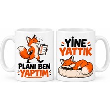 Gees Global Plan ve Kaçamak 2'li Porselen Kupa Seti - MODEL 744