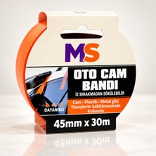 Monosepet Araba Araç Dayanıklı Oto Cam Bandı 45 mm x 30 Metre Sabitleme Tamir Montaj Iz Bırakmaz Güçlü Bantı