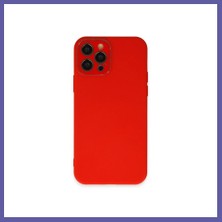 Nida iPhone 12 Pro Kılıf Lansman Glass Kapak - Kırmızı Nıda