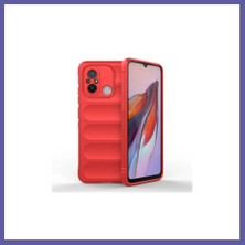 Nida Redmi 12C Kılıf Optimum Silikon - Kırmızı Nıda