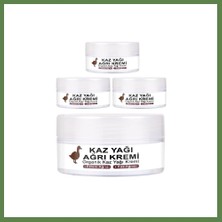 Bezos Kaz Yağı Masaj Kremi 50 ml 4 Adet - Bamya Tohumu, Arı Zehiri (Apitoksin), Boswellia ve Kolajen Içerikli HB006