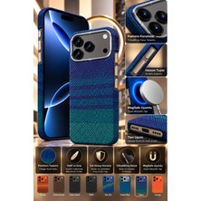 Fulltech Vintage Touch Premium iphone 17 Uyumlu Magsafe Kılıf – Özel Karbon Desenli Tasarım, Kamera Koruma, Şık ve Hafif Yapı – Dawn