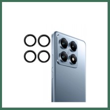 En-Cag Joko Mi 14T Pro Uyumlu Pvd Metal Kamera Lens - Siyah Bss