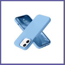 Nida iPhone 12 Kılıf Nano Içi Kadife Silikon - Mavi Nıda