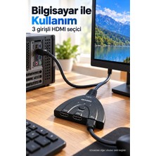 Sungur's Store Hdmı Giriş Seçici Bilgisayar ve Oyun Konsolu Bağlantısı