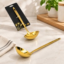 Bezos Metal Servis Kepçe Altın Renk