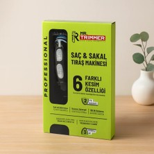 Bezos USB Şarjlı Saç ve Sakal Tıraş Makinesi 6 Farklı Kesim