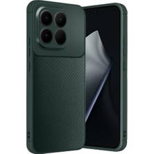 Bezos Xiaomi Mi 15T Uyumlu Auto Focus Karbon Kapak - Koyu Yeşil