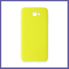 Nida Samsung Galaxy J7 Prime Kılıf Nano Içi Kadife Silikon - Sarı Nıda