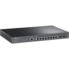 Tp-Link TL-SG3210 Yönetilebilir Lan Switch 8 Port Ağ Switch'i, 2 Sfp Port (Merkezi Bulut Yönetimi, Omada Sdn, Qos, Igmp Snooping) Işletme Ağı Için