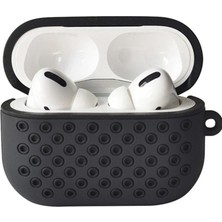 Bezos Airpods Pro 2 (2.nesil) Spor Delikli Kılıf - Siyah-Siyah
