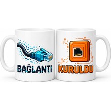 Bezos Bağlantı Kuruldu 2'li Porselen Kupa Seti - Model 693 Arz