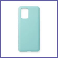 Nida Samsung Galaxy A91 / S10 Lite Kılıf Nano Içi Kadife Silikon - Turkuaz Nıda