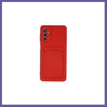 Nida Samsung Galaxy A14 4g Kılıf Kelvin Kartvizitli Silikon - Kırmızı Nıda