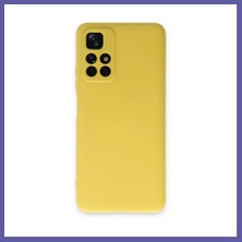 Nida Redmi Note 11T Kılıf Nano Içi Kadife Silikon - Sarı Nıda