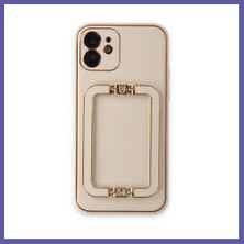 Nida iPhone 12 Kılıf Coco Elit Kapak - Gold Nıda