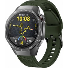 Sneezy Huawei Watch Gt 5 Pro 46MM Uyumlu Slash Örgü Desenli Sportif Silikon Saat Kordonu