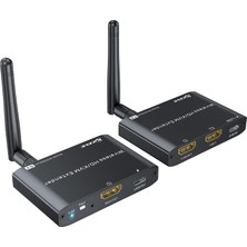 Youtınghdav Kablosuz HDMI Kvm Verici ve Alıcı 200 M, HDMI USB Kvm Uzatıcı 1 Pc 2 Monitör, Fare ve Klavye Paylaşımı, Loop Out, 1080P@60 Hz, 2 USB Kablo Dahil