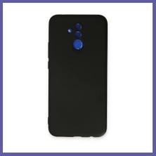 Nida Huawei Mate 20 Lite Kılıf Nano Içi Kadife Silikon - Siyah Nıda