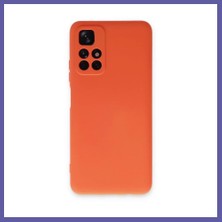 Nida Redmi Note 11T Kılıf Nano Içi Kadife Silikon - Turuncu Nıda