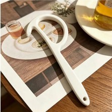Bezos 3D Baskı Kulplu Konserve Açacağı Pratik Kola Çekilen Kapak Açma Aparatı Mutfak Açacağı - Beyaz