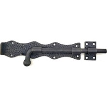 Magicool Bmk Antika Tarz Dekoratif Pirinç Dövme Kapı Sürgüsü - 20CM, Oksit