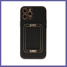 Nida iPhone 12 Pro Kılıf Coco Elit Kapak - Siyah Nıda
