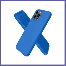 Nida iPhone 12 Pro Kılıf First Silikon - Mavi Nıda