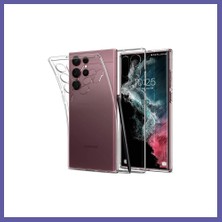 Nida Samsung Galaxy S22 Ultra Kılıf Lüx Şeffaf Silikon Nıda