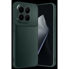 Urfakent Xiaomi Mi 15T Uyumlu Auto Focus Karbon Kapak - Koyu Yeşil
