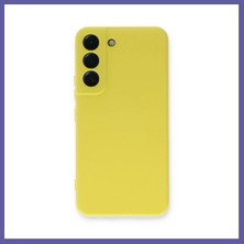 Nida Samsung Galaxy S22 Plus Kılıf Nano Içi Kadife Silikon - Sarı Nıda
