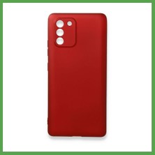Bezos Samsung Galaxy A91 / S10 Lite Kılıf First Silikon - Bordo Mgc