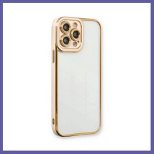 Nida iPhone 13 Pro Max Kılıf Liva Lens Silikon - Pudra Nıda