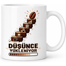 Bezos Düşünce Yükleniyor Tasarımlı Porselen Kupa - Model 679