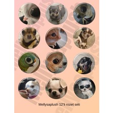 Mellysaplush Trend Hayvan Rozetleri 12 Adet Rozet 44MM