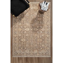 Eliz Home Eskitme Vintage Halı Bambu Polyester Oturma Odası Salon Mutfak Halısı 6