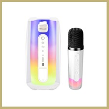 Bezos Pluse 7 Mikrofonlu Rgb Kablosuz Hoparlör - Beyaz Za