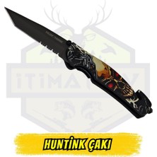 Hunthink Katlanır Çakı Kabartma Desenli - Açık Uzunluk 20 cm Kapalı 12 cm