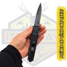 SWAT Polimer Sap Siyah SWAT Çakısı (Cam Kırma Özellikli)