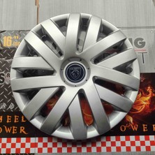 Yk 16 Inç Peugeot 301 / 206 / 208 / 308 / Partner / Rifter Uyumlu Jant Kapağı 4 Adet
