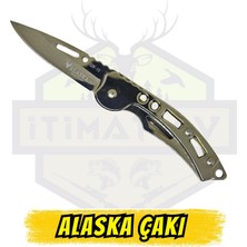 Alaska Parlak Krom Ufak Ekonomik Çakı - Açık Uzunluk 15 cm Kapalı 9 cm