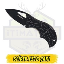 Spider E318 Katlanır Çakı - Örümcek Ağı Desenli Açık 16 cm Kapalı 10 cm