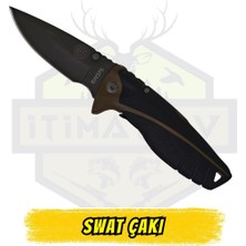 SWAT SW375 Katlanır Çakı Polimer Sap - Açık Uzunluk 18 cm Kapalı 10 cm