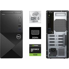 Dell Vostro 3910MT I7-12700 3910MT-K0271 8gb 512GB M.2 Gt 1030 2gb Freedos  Masaüstü Bilgisayar