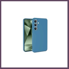 Bezos Samsung Galaxy S24 Fe Uyumlu Kılıf Nano Içi Kadife Silikon - Mavi Bhs