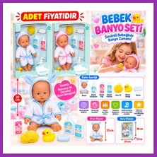 Salmore 030031 Nessiworld Banyo Zamanı Bebek Seti, 35 cm / +3 Yaş Adet Fiyatıdır Bty