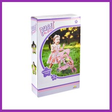 Salmore 9326C Çilek Desenli, 3 Tekerlekli ve Tenteli Oyuncak Puset -Nessiworld Bty